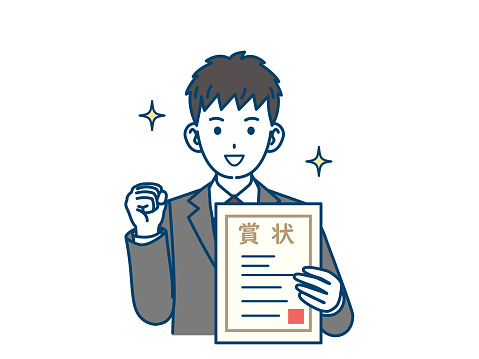 ５月の皆勤賞（2名）と努力賞（3名）の表彰式を行いました😄✨受賞された皆様、おめでとうございます💐のイメージ画像
